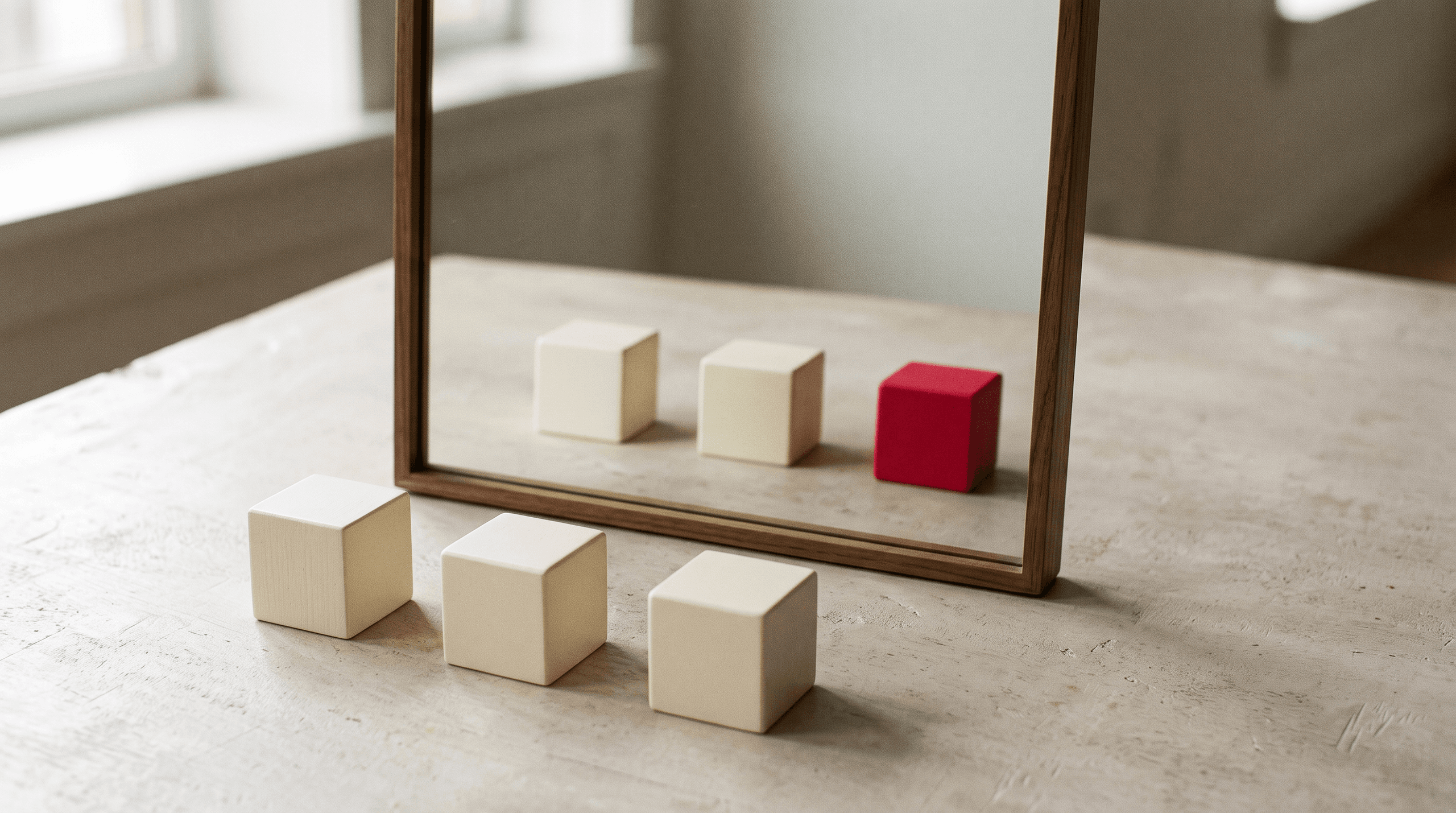 Incorrect mirroring of the items on the table